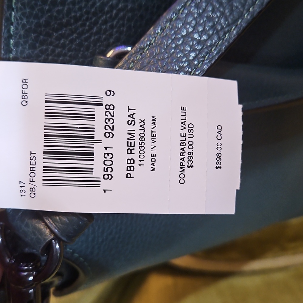 Coach Green Leather Shoulder Bag - Picture 3 of 7